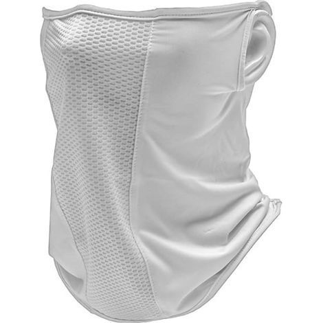 Atmungsaktive und kühlende Unisex-Sonnenschutzmaske mit UPF 50+, ideal für sommerliche Outdoor-Aktivitäten (weiß) (1/5)