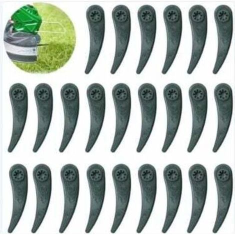 Packung mit 24 Ersatzmessern für Bosch Rasenmäher, kompatibel mit Art 23-18 LI und Art 26-18 LI (1/2)
