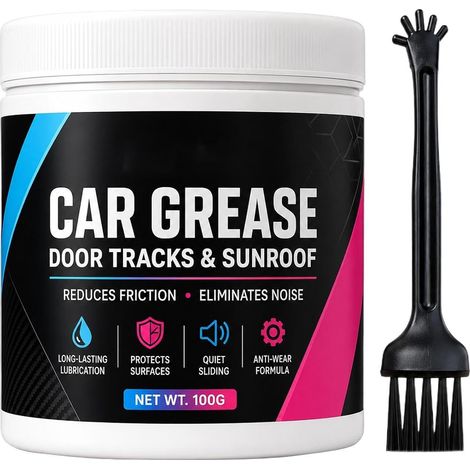 Graisse Pour L'Automobile Pâte Antirouille Porte Coulissante 100 g Graisse Tout Pour Chaînes, Roulements, Rails Coulissants, Charnières De Fenêtres, Portes, Remorques Et Voitures (1/5)