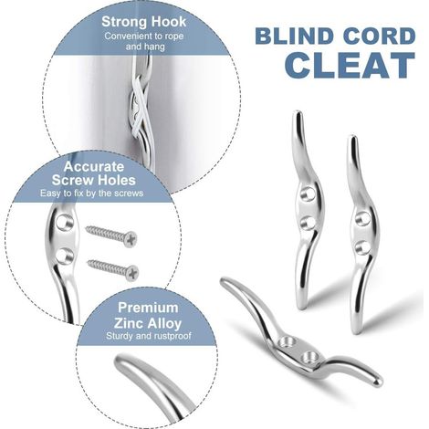 Solution de rangement pour cornes métalliques, accessoire pour store enrouleur facile à installer avec fixation à cornes métalliques et colle à vis. (1/5)