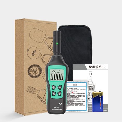 Détecteur de champ électromagnétique portable, rechargeable et numérique LCD, pour la maison (1/5)