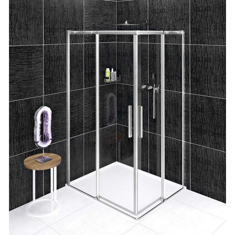 Polysan Altis - Box doccia 100x80 cm, versione S/D, Antidrop, vetro trasparente/cromo AL1510CAL1580C (1/5)