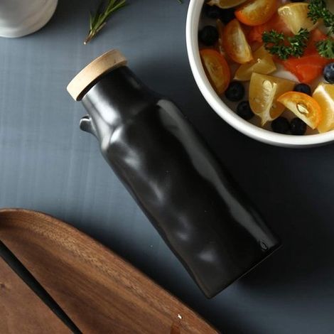 400 ml Keramikflasche für Öl und Essig, für Küche, Dressings und Marinaden (1/5)