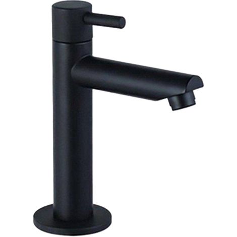 FugaFlow Eccelente Sobrado Robinet lave-mains - 14.4cm - eau froide - Noir mat (1/5)