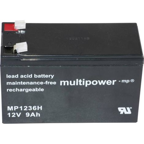 Batteria al piombo Multipower PB 12 9 Ah nera