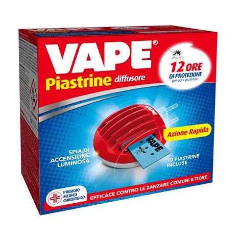 VAPE ELETTROEMANATORE+10 PIASTRINE. Prezzo per 1 pezzo.