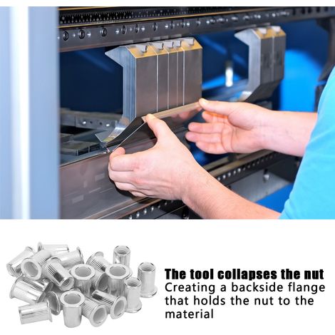 200 M6-Aluminium-Nietmuttern, verpackt in einem Beutel (1/5)