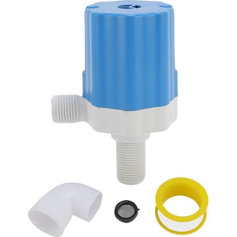 Valvola di controllo del livello dell'acqua, filettatura da 1/2 pollice, galleggiante automatico integrato per il collegamento alla parte superiore della piscina. (1/5)