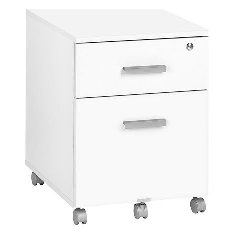 Caisson mobile 2 tiroirs blancs Exprim - Maxiburo (1/2)
