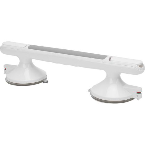 Barre de sécurité douche amovible antiglisse renforcée double ventouse 60 kg pour senior (1/5)