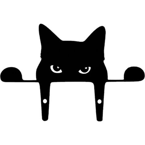 Voyeur-Katze, Gartenkatzen-Dekoration, Katzenstatue für den Garten, realistische Tiersilhouette, Katzenhof-Dekoration für Boden, Rasen, Garten, Weg (1/5)