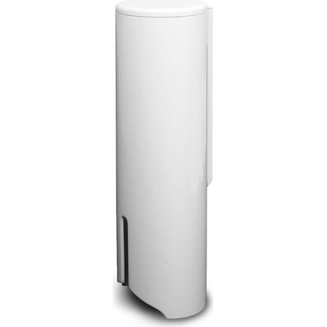 Fackelmann Dispenser per Dischetti di Cotone, Circa 60, Bianco, 24 x 6.6 x 6.6 cm (1/2)