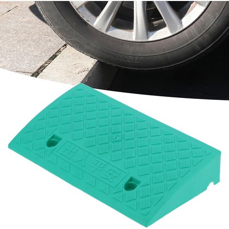 Rampe de seuil portable 9cm pour allée, accessoire voiture en plastique vert
