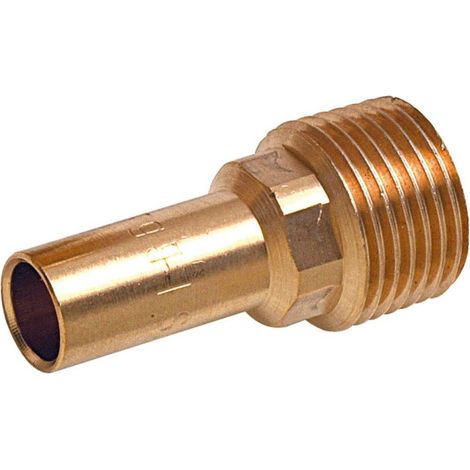 Mamelon double laiton à souder 8280G Ø22 fileté mâle 3/4" chauffage et sanitaire - THERMADOR 8280G2220