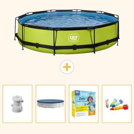 Exit-toys Piscine Exit Ronde - 360x76 cm - 5-pièces S231 (1/5)
