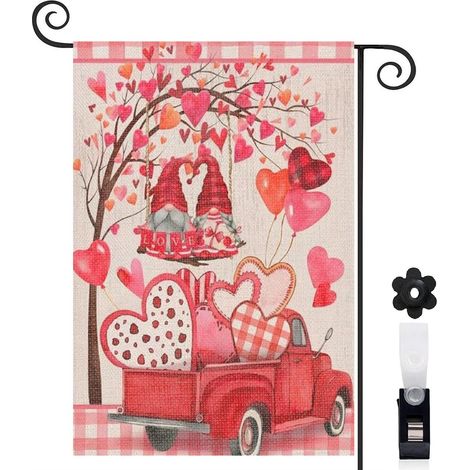 Drapeau de jardin vertical décoration pour maison de campagne toile durable double face 30 x 45 cm pour balcon terrasse (1/5)