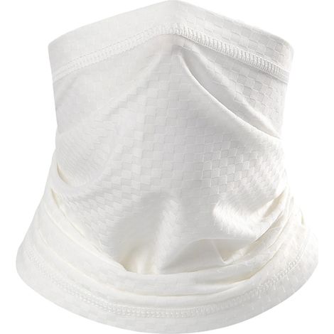 Masque Visage Extérieur - Écharpe Cou - Tissu Polyester Élastique 4 Sens - Protection UV UPF 50 - Rafraîchissant par Imbibition - 1 Pièce (1/5)