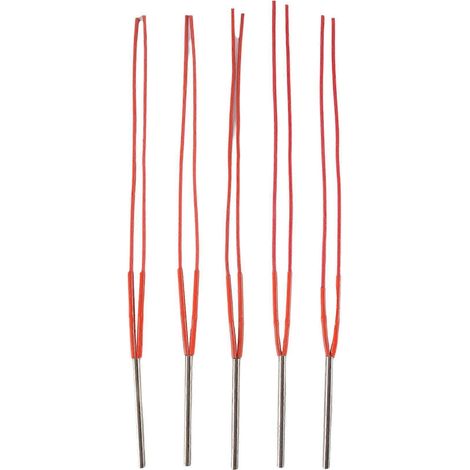 Cinq éléments chauffants électriques, 220 V, diamètre 6 mm, éléments chauffants tubulaires en acier inoxydable, puissance 120 W. (1/5)