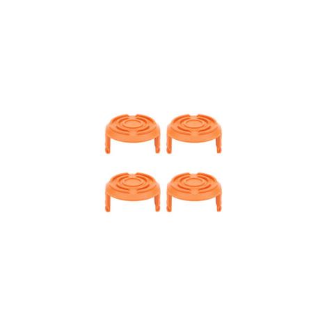 Couvercle de bobine de tondeuse à gazon, 4 pièces, accessoire de remplacement pour Worx WA0010-débroussailleuse
