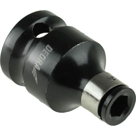 Adattatore a percussione DEDRA 1/2''-1/4'' esagonale - 38 mm - Resistente e robusto (1/2)