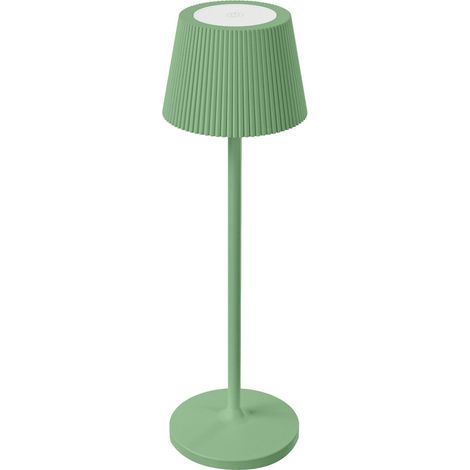 Lampada da tavolo led ricaricabile IP54 mod. Emmamini colore verde salvia