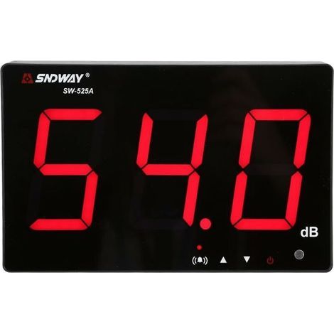Tigrezy Schallpegelmesser mit festen Alarmschwellen, tragbares digitales LCD-Dezibelmessgerät, 30130 dB Dezibelmessgerät zur Lärmmessung (1/5)