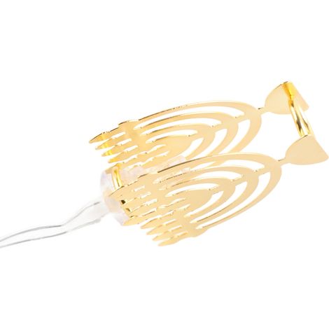 LED-Lichterkette für Chanukka – Neun-Kerzen-Hexagramm – 3 m – 20 LEDs – USB-Version (1/5)