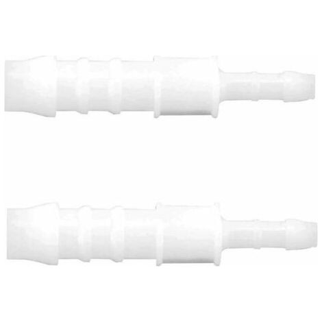 2x raccord de durite droit en I diamètre 8mm + 4mm réducteur adaptateur tuyau carburant tondeuse tracteur voiture scooter