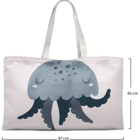 Sac shopping / tote bag coton réutilisable Bonamaison - grand format, anses longues (1/4)