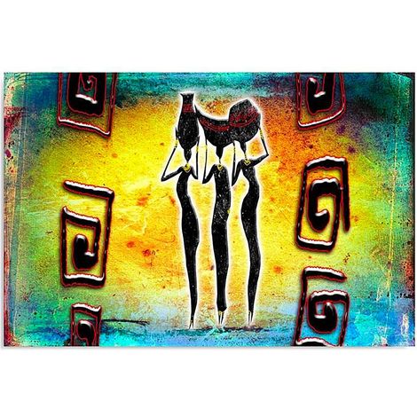 Tableau bois trois grâces - 50 x 40 cm (1/4)