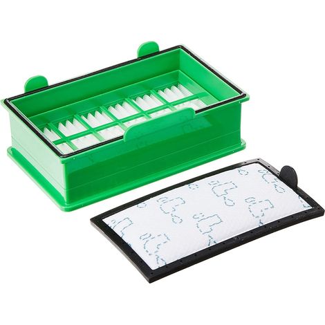 Juego de 2 filtros (filtro HEPA 13 + filtro lavable) para aspiradora ROWENTA ZR902601