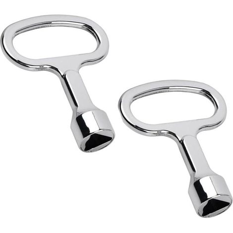 Clé Triangulaire Poubelle Universelle Déchet Conteneur Compteur Gaz Eau Électricité Recyclage Métal – Lot de 2 (1/5)