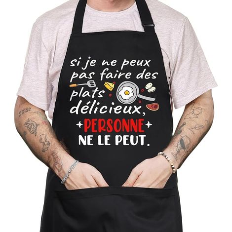 Tablier "Si je ne peux pas faire des plats..."