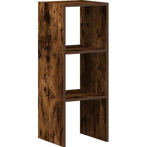 Maison Exclusive - Bücherregal Stapelbar Räuchereiche 30x30x80 cm