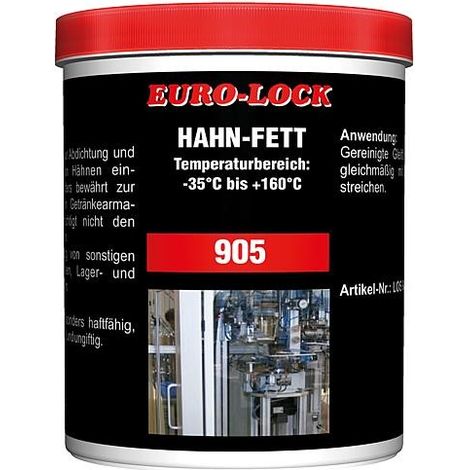 Lubrifiant robinet technologie alimentaire EURO-LOCK LOS 905, boîte 1l