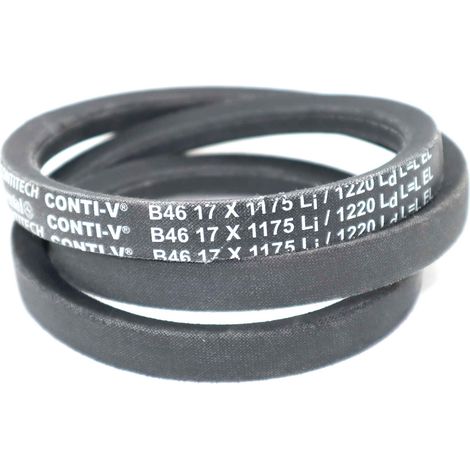 Courroie trapézoidale lisse Contitech Conti V B46 17 x 1175 Li / 1220 Ld