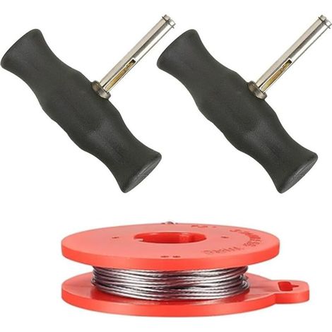 Kit d'outils pour le démontage de pare-brise, remplacement de pare-brise, coupe-vitre, outils universels pour pare-brise de voiture, kit de démontage de pare-brise avec coupe-fil (1/4)