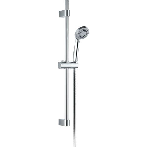 Duschset Chrom 1-fach mit Anti-Kalk Handbrause