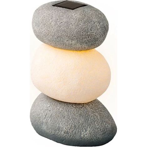 Lampe de table solaire Cairns gris clair