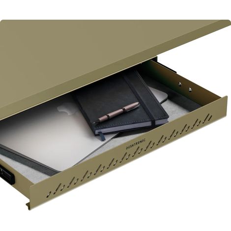 Desktronic Tiroir sous bureau - 41x27x5cm 3.5kg - Vert (1/5)