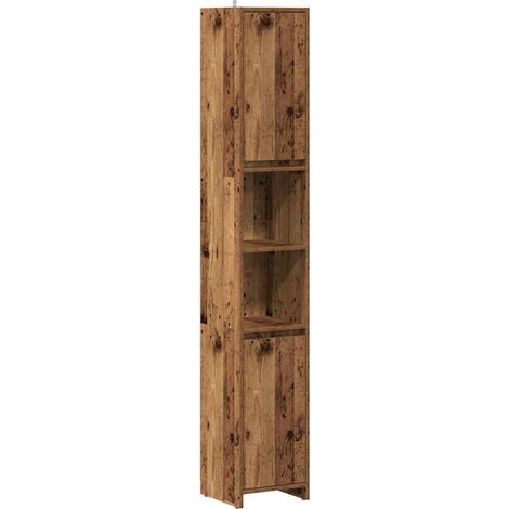 Maison Exclusive - Badschrank Altholz-Optik 30x30x183,5 cm Holzwe