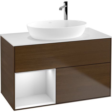 Villeroy & Boch F891MTGN Meuble sous-lavabo Finion F89 (1/2)