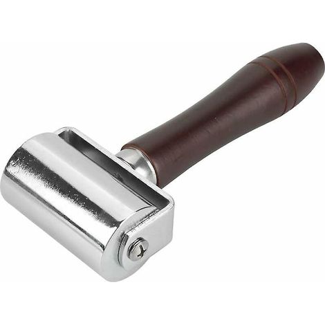 60mm Rouleau De Pression Pour Cuir En Acier Au Carbone, Rouleau Bord Coll De Travail Pour Cuir Outil De Presse Maroquinerie Artisanat Pour Cuir (1/5)