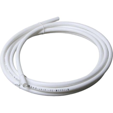 Tuyau d'eau en polyéthylène blanc, diamètre extérieur 9,5 mm, longueur 5 mètres.