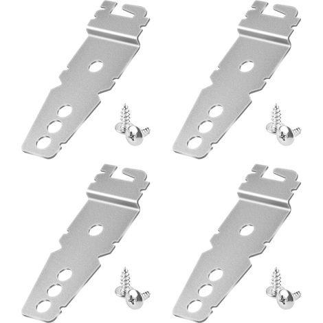 4pcs Support pour Lave Vaisselle avec Vis, Clips Fixation Lave Vaisselle 8269145 Clips Universels pour Lave Vaisselle Pièce de Rechange pour Lave Vaisselle pour Whirlpool Ken More Samsung (1/5)