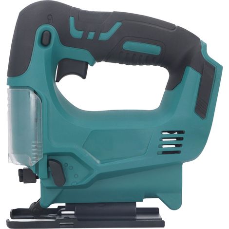 Scie sauteuse sans fil 18V compatible Makita, découpe bois précise, vitesse variable 0-3000 coups/min, coupe en biseau ±45°, légère et ergonomique, outil électrique sans batterie (livrée nue) pour bri (1/5)