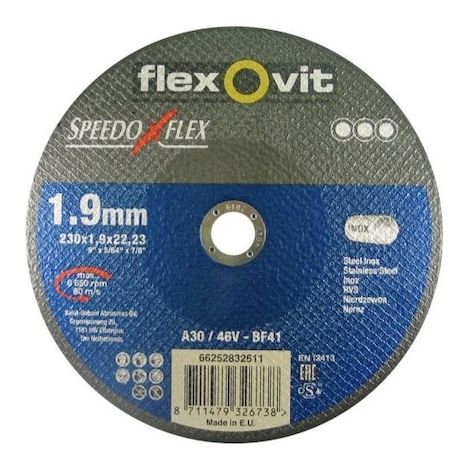 Disque à tronçonner acier inox Speedoflex 230x1.9 Flexovit