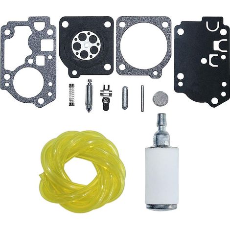 Kit de réparation de ligne de filtre à carburant pour carburateur, compatible avec le taille-haie à essence Poulan FX26SCE SST25CE Zama C1U-W49B (1/5)