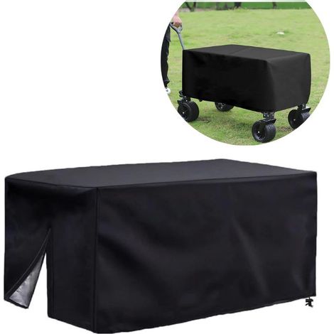 Housse de Protection Chariot Jardin Imperméable Anti-UV Anti-Poussière Tissu Oxford 210D - (1/4)