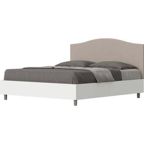 Letto Matrimoniale 160x190 cm Senza Rete Grace Tortora (1/5)